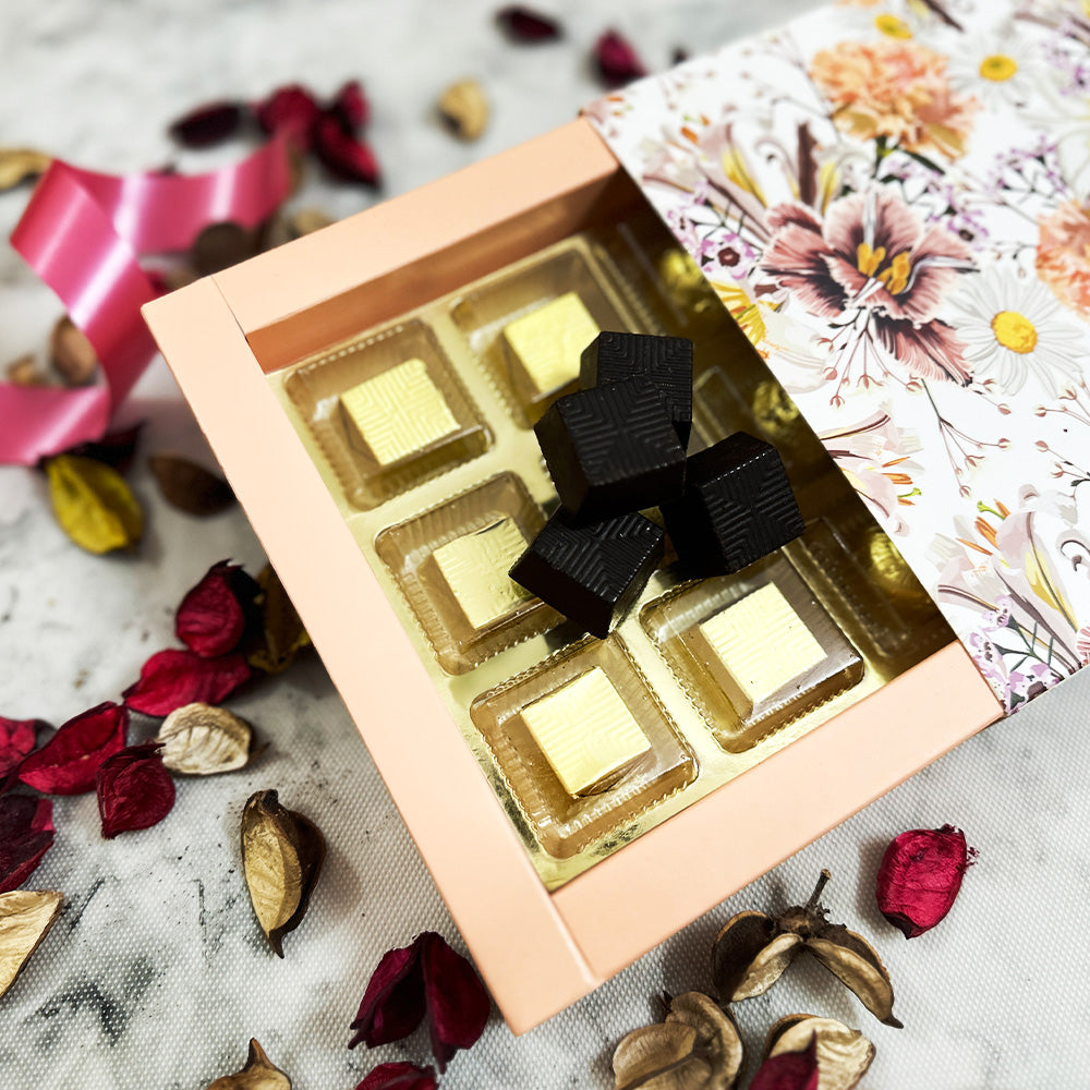 Floral Delights Chocolate Box - 24 Pcs