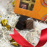 Orange Rangoli Printed Chocolate Box - 12 Pcs