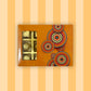 Orange Rangoli Printed Chocolate Box - 12 Pcs