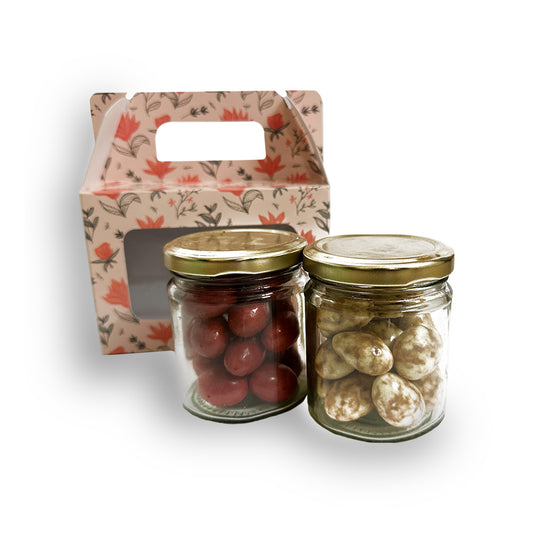 Floral Delights Coated Almond Chocolate Jar