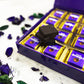 Purple Golden Work Chocolate Gift Box - 25 Pcs